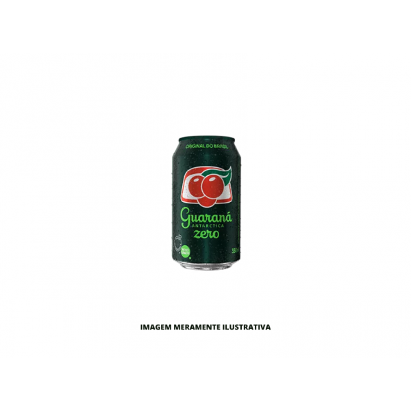 REFRIGERANTE - ANTARCTICA - LATA 350ML GUARANA ZERO
